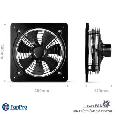kich thuoc quat thong gio FD250